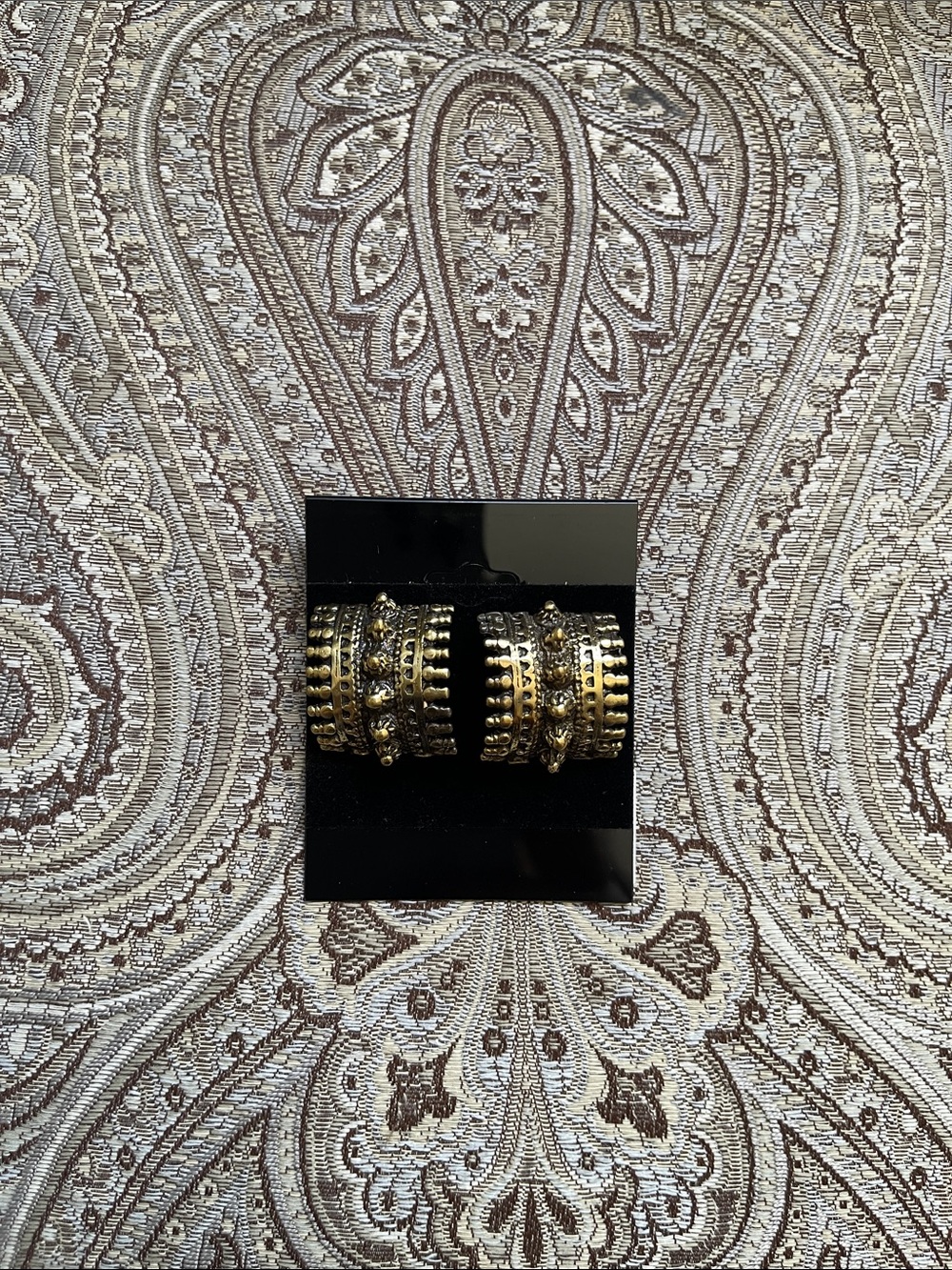 Bronze Layered Hoop Earrings